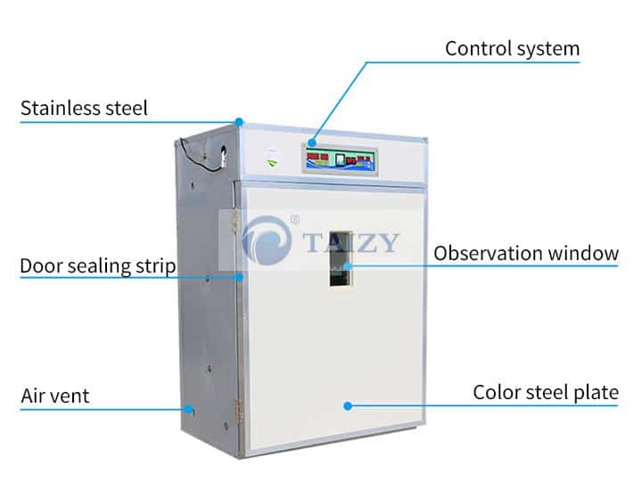 Structure des machines à couver