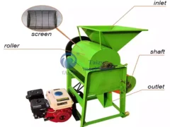struktur mesin pengupas kulit kacang tanah